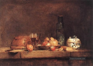Stillleben mit Glas Oliven Jean Baptiste Simeon Chardin Ölgemälde